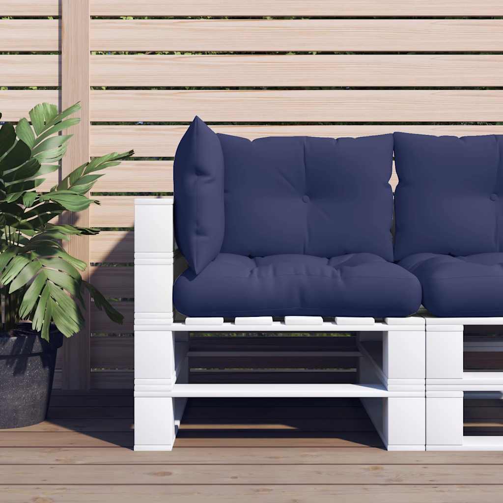 Cuscini per pallet VidaXL 3 pezzi in tessuto oxford blu navy