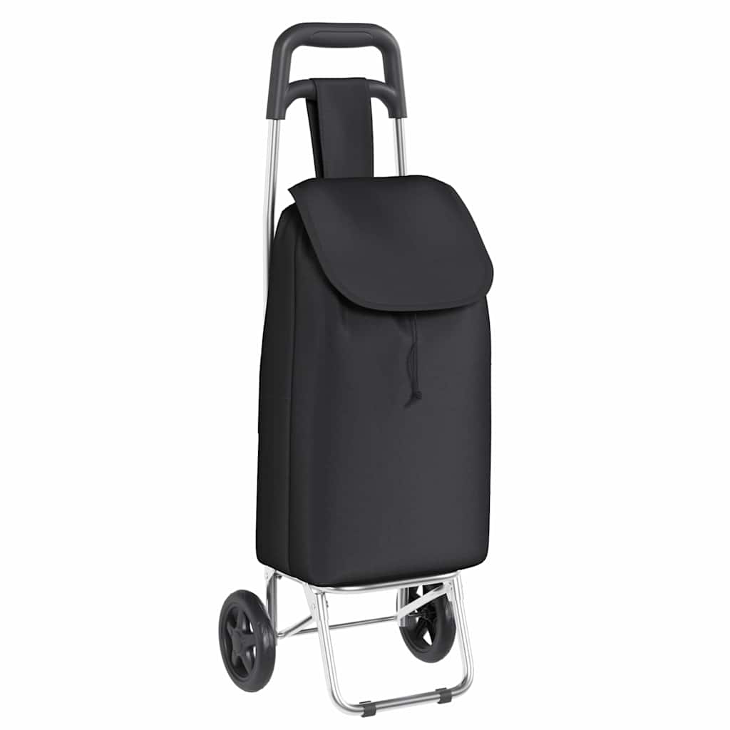 Vidaxl winkel trolley zwart 35 x 28 x 92 cm oxford stof