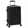 Valigia VidaXL con serratura 3 pezzi nera 50 x 31 x 78 cm in plastica abs