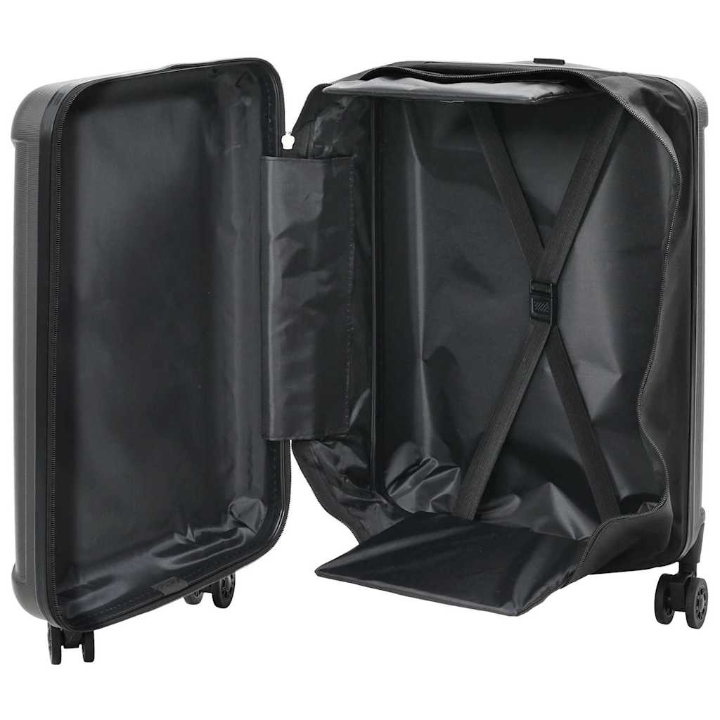 Vidaxx maleta con cerradura gris oscuro 34 x 23 x 55,5 cm plástico abs