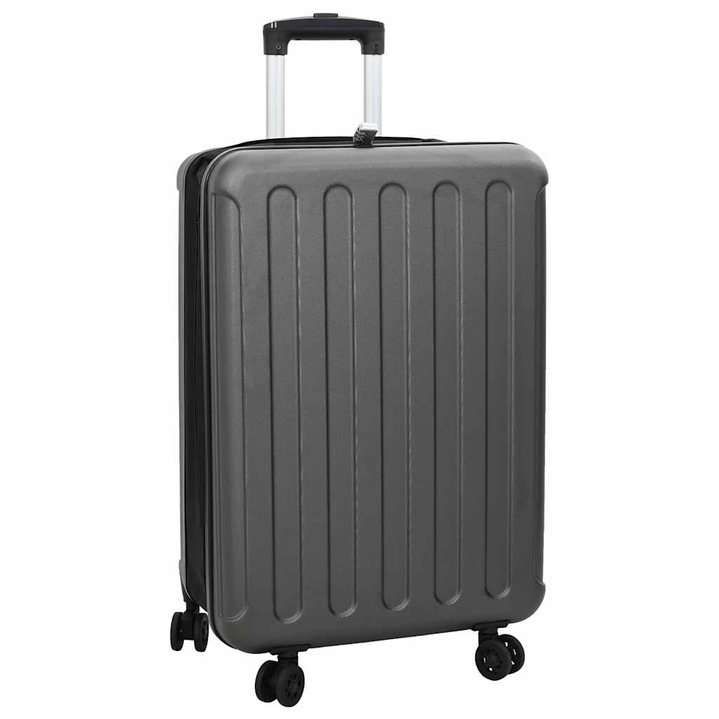 Vidaxx maleta con cerradura gris oscuro 43 x 27 x 66 cm plástico abs