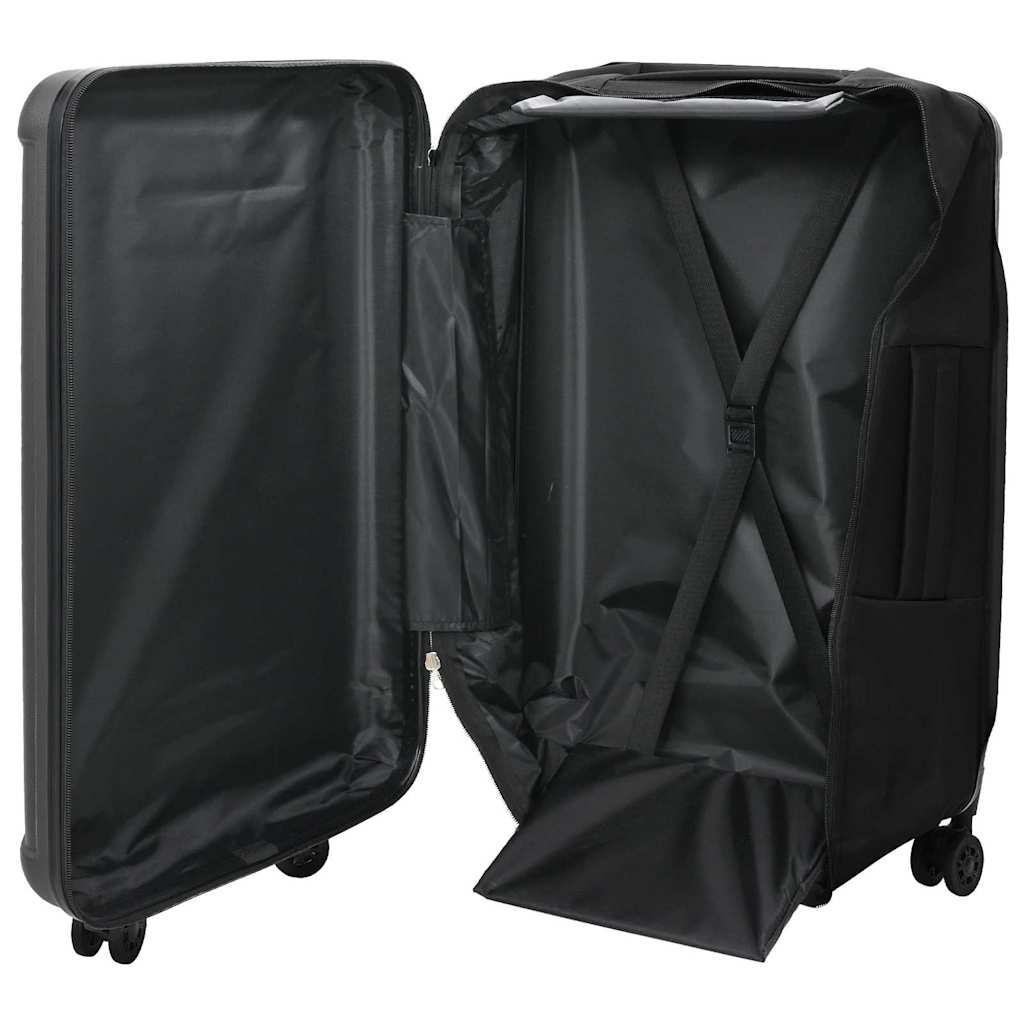 Vidaxx maleta con cerradura gris oscuro 43 x 27 x 66 cm plástico abs