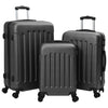 Vidaxl koffer met slot 3 pcs donkergrijs 50 x 31 x 78 cm abs kunststof