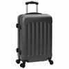 Vidaxl koffer met slot 3 pcs donkergrijs 50 x 31 x 78 cm abs kunststof