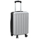 Valigia VidaXL con serratura argento 34 x 23 x 55,5 cm in plastica abs