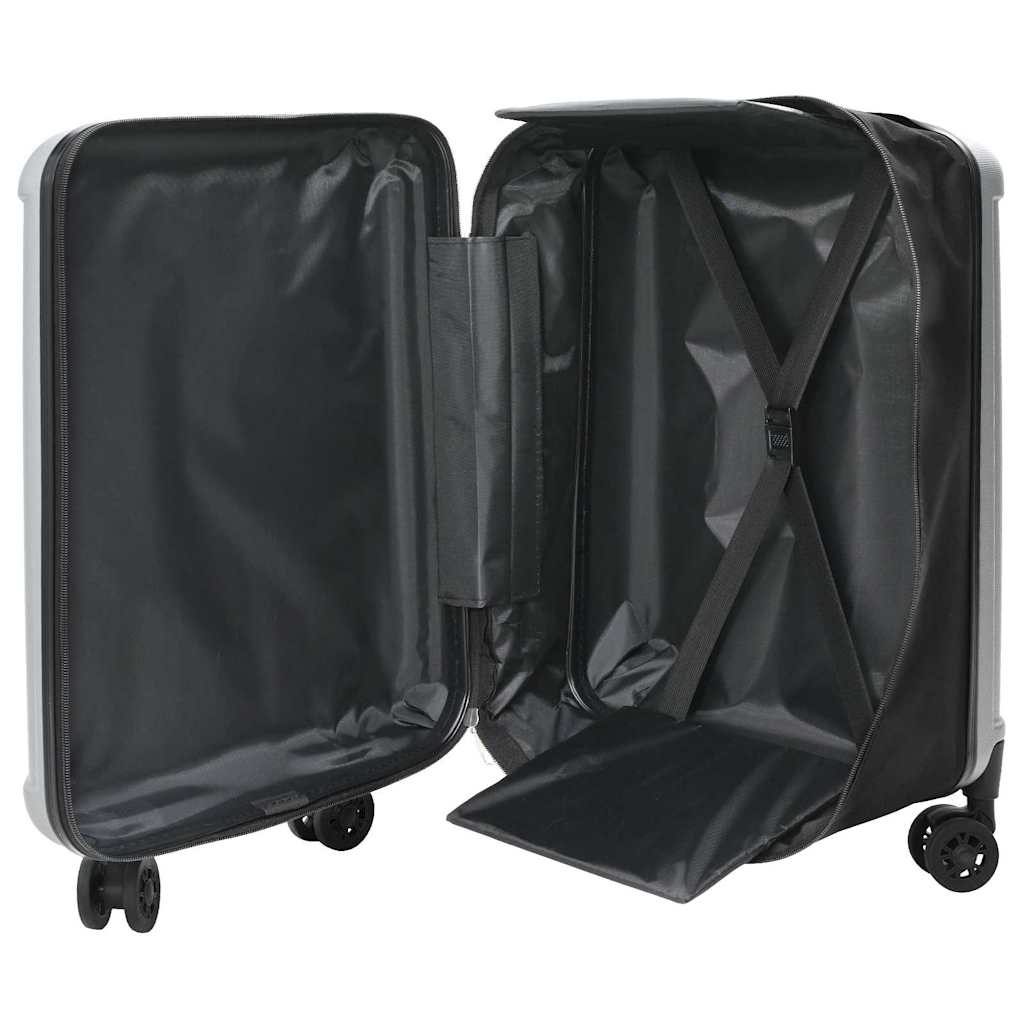 Valigia Vidaxx con serratura argento 43 x 27 x 66 cm in plastica abs