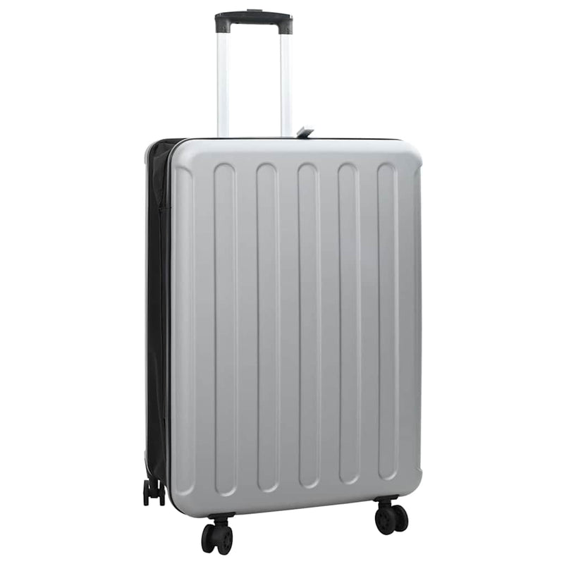 Vidaxl koffer met slot zilver 50 x 30 x 76 cm abs kunststof