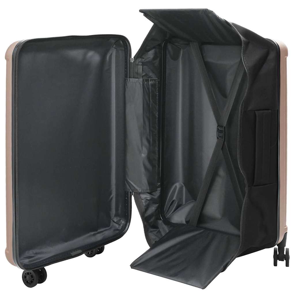 Vidaxx maleta con cerradura oro rosa 50 x 30 x 76 cm plástico abs