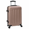 Vidaxxl maleta con cerradura 3 piezas oro rosa 50 x 31 x 78 cm plástico abs
