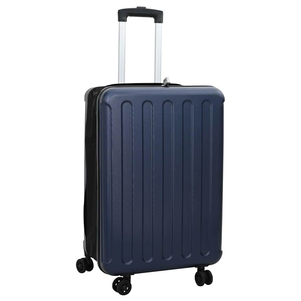 Valigia VidaXL con serratura blu scuro 43 x 27 x 66 cm in plastica abs