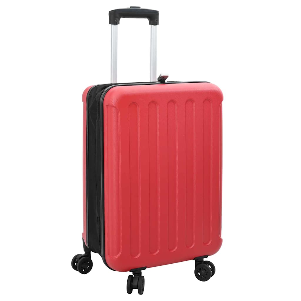 Vidaxl koffer met slot rood 34 x 23 x 55.5 cm abs kunststof