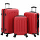 Valigia Vidaxx con serratura 3 pezzi rossa 50 x 31 x 78 cm in plastica abs