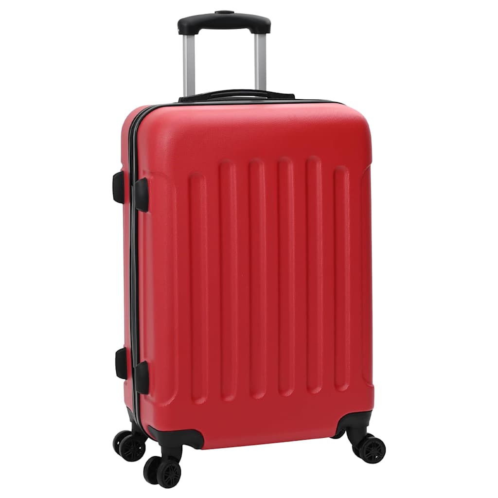 Valigia Vidaxx con serratura 3 pezzi rossa 50 x 31 x 78 cm in plastica abs