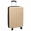 Vidaxl koffer met slot champagne 43 x 27 x 66 cm abs kunststof
