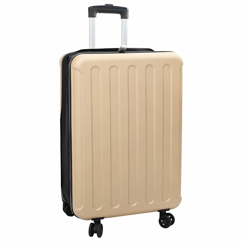 Valigia VidaXL con serratura champagne 43 x 27 x 66 cm in plastica abs