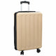 Valigia VidaXL con serratura champagne 43 x 27 x 66 cm in plastica abs