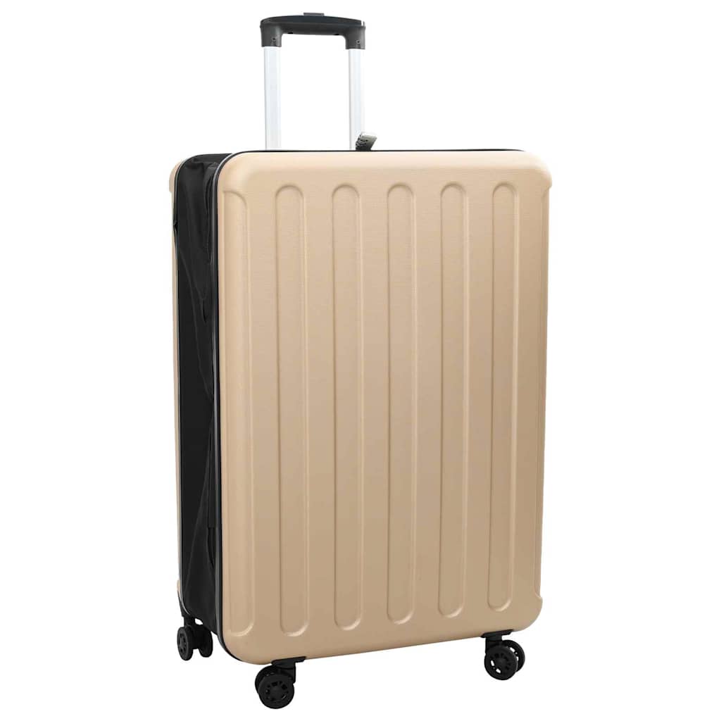 Valigia VidaXL con serratura champagne 50 x 30 x 76 cm in plastica abs