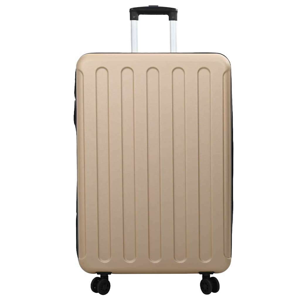 VidaXL maleta con cerradura champagne 50 x 30 x 76 cm plástico abs