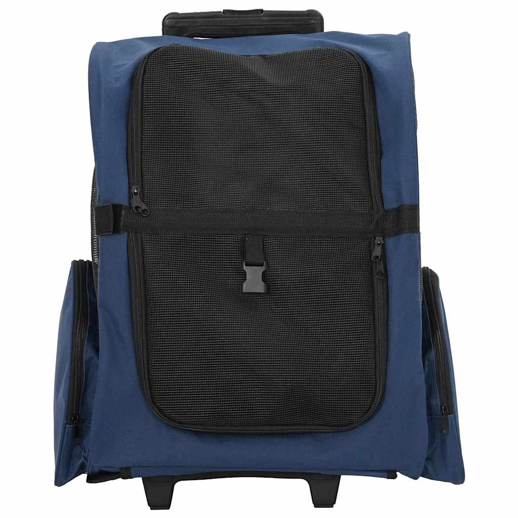 Vidaxx trolley per animali domestici 3 in 1 48x32x (57-106) cm tessuto oxford blu