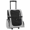 Vidaxl huisdierentrolley 3-in-1 48x32x(57-106) cm oxford stof grijs