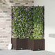 Vaso da fiori da giardino Vidaxl 3 pezzi marrone 80 x 80 x 143 cm in acciaio