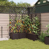 Vidaxl tuin bloempot 5 pcs bruin 120 x 120 x 143 cm staal