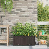 VidaXL macetero de jardín 2 uds acero marrón