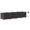 Vidaxl tuin bloempot 4 pcs bruin staal