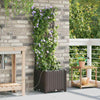 Vidaxl tuin bloempot bruin 40 x 40 x 142 cm staal
