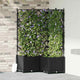 Vidaxl tuin bloempot 3 pcs zwart 80 x 80 x 143 cm staal