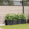 Vaso da fiori da giardino VidaXL 4 pezzi in acciaio nero