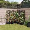VidaXL macetero de jardín 5 piezas acero negro
