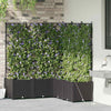 VidaXL macetero de jardín 5 piezas acero negro