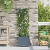 VidaXL macetero de jardín 2 piezas acero gris claro