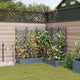 VidaXL macetero de jardín 5 piezas acero gris claro