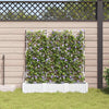 Vidaxl tuin bloempot 3 pcs wit 120 x 40 x 125,5 cm staal