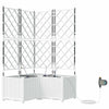 Vidaxl tuin bloempot 3 pcs wit staal