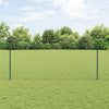Vidaxl afrasteringspaal 5 pcs groen 140 cm staal