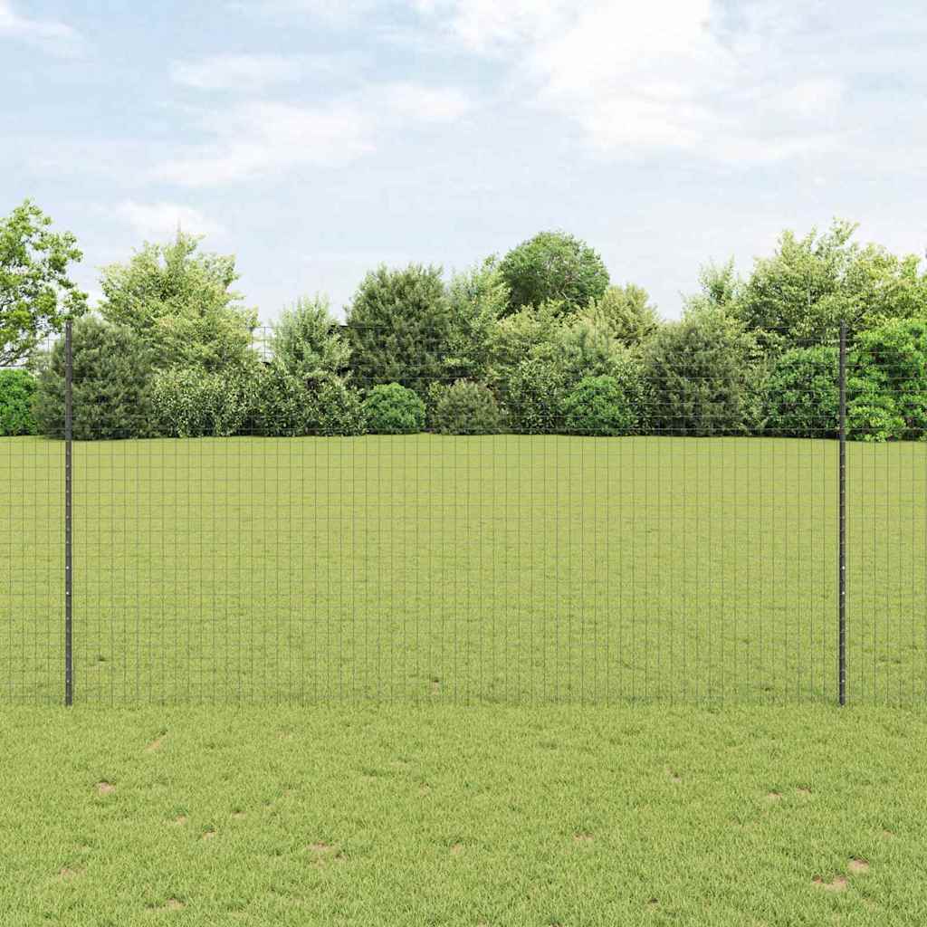 Vidaxl poste para valla 5 piezas gris 150 cm acero