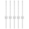 Poste para valla vidaxl 5 piezas plata 40 cm acero