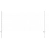 Poste para valla vidaxl 11 piezas plata 120 cm acero