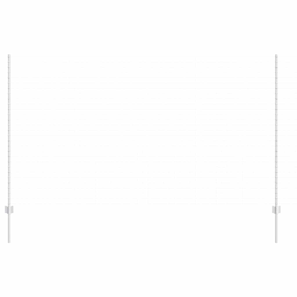 Poste para valla vidaxl 11 piezas plata 160 cm acero