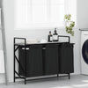 Vidaxl wasmand 3 vakken met plank grijs sonoma eiken