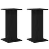 Supporti per altoparlanti Vidaxl 2 pezzi rovere nero 30 x 30 x 60 cm