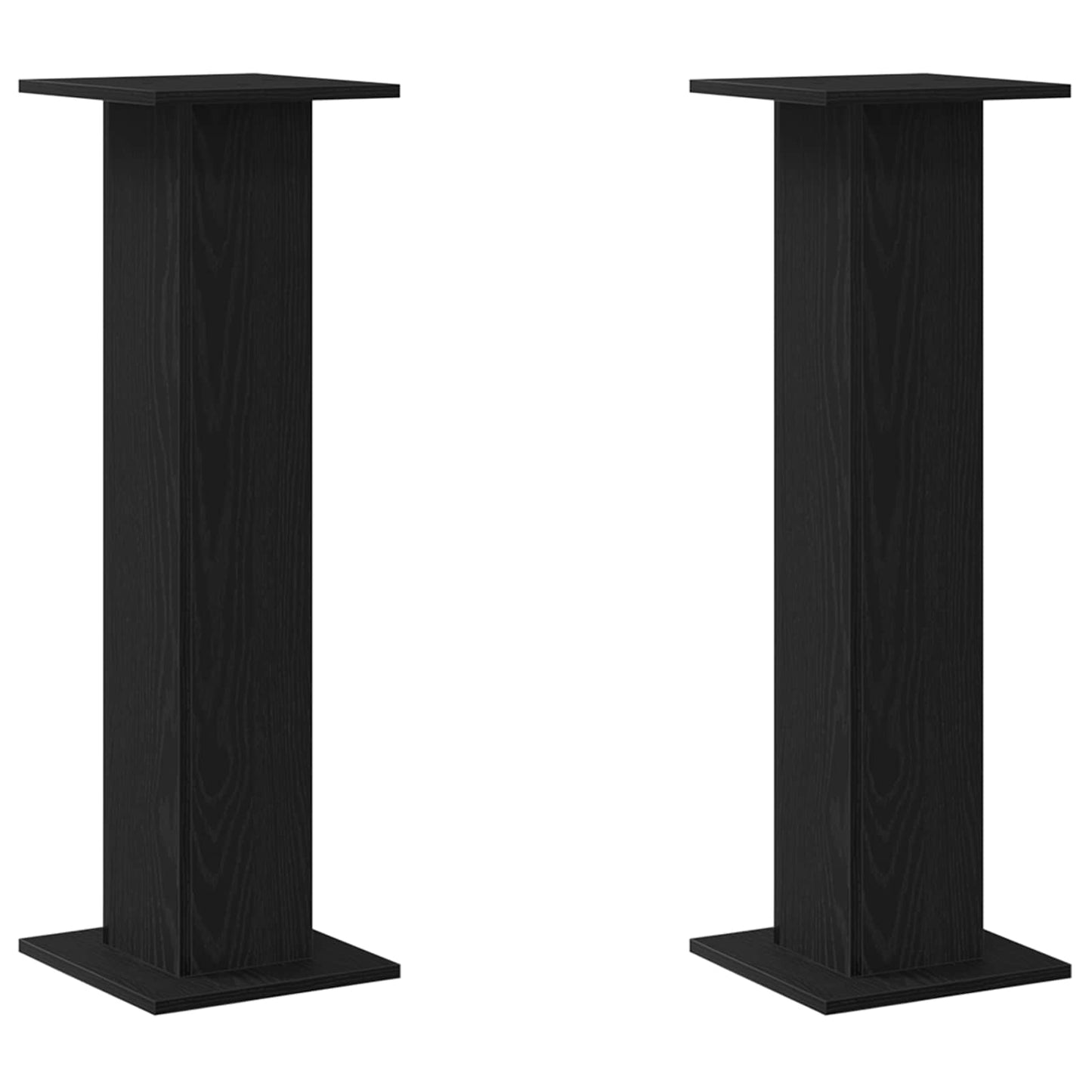 Vidaxl luidspreker standaards 2 pcs zwart eiken 30 x 30 x 95 cm