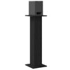 Vidaxl luidspreker standaards 2 pcs zwart eiken 30 x 30 x 95 cm