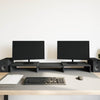 Vidaxx soporte elevador para monitor ajustable roble negro 80x24x10,5 cm