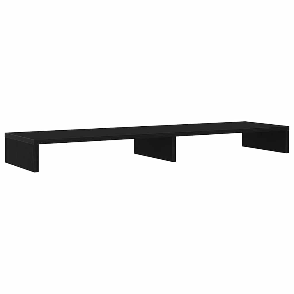 Supporto per monitor Vidaxx rovere nero 100x27x10 cm in derivati del legno