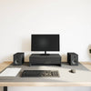 Supporto per monitor Vidaxxl con cassetti, rovere nero, 50x27x15 cm, derivati del legno