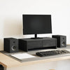 Supporto per monitor Vidaxxl con cassetti, rovere nero, 50x27x15 cm, derivati del legno